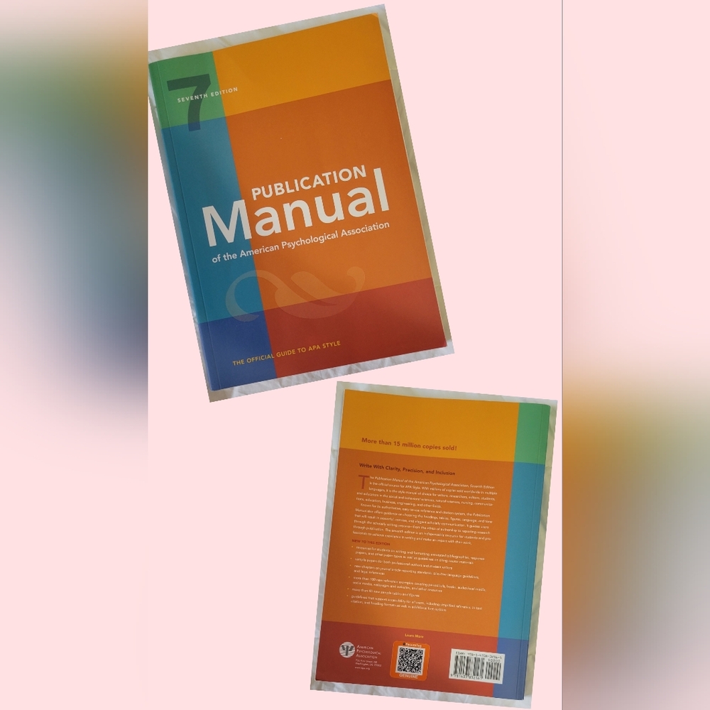 Publication Manual of the American Psychological Association